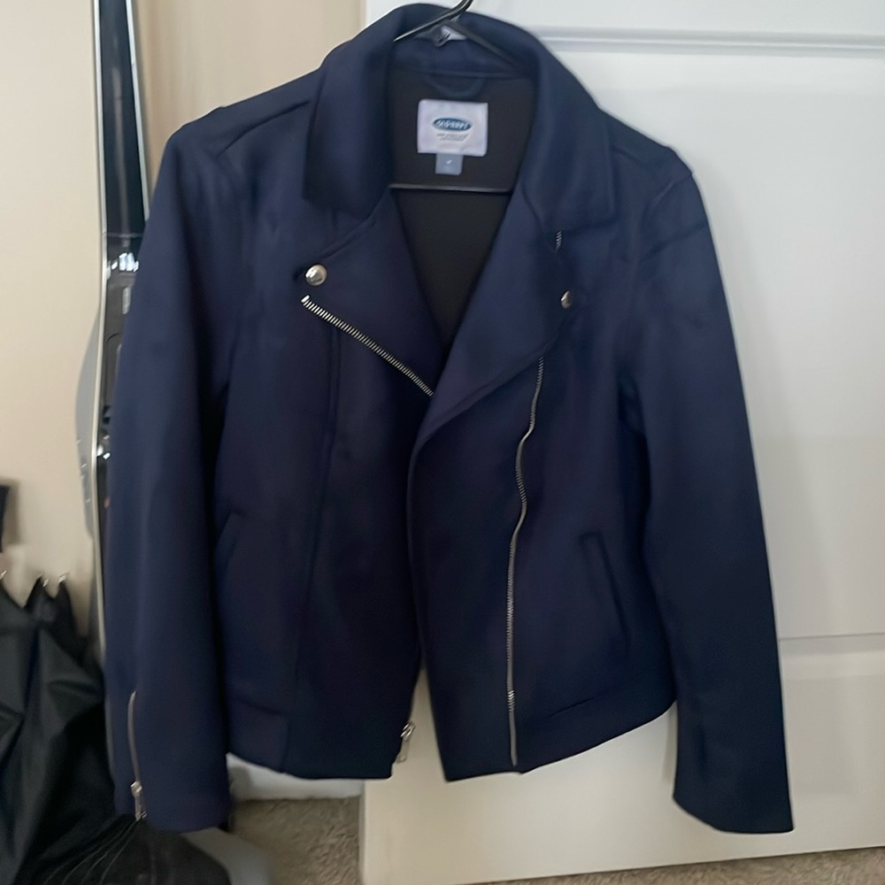 Old Navy Faux Suede Moto Jacket